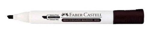 Faber Castell W50 Chisel Tip Whiteboard Marker, Black (Pack of 10)