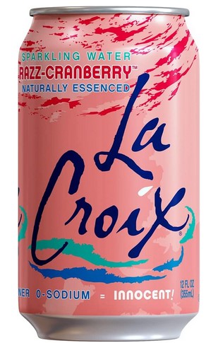[10938] La Croix Sparkling Water Razz-Cranberry 355ml - Pack of 8 - in shrink wrap