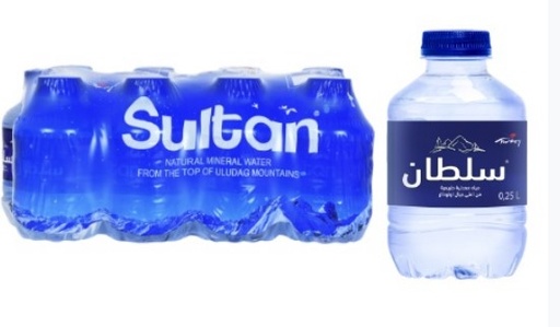 [10896] Sultan Natural Mineral Water 250ml (Pack of 12) - in shrink wrap
