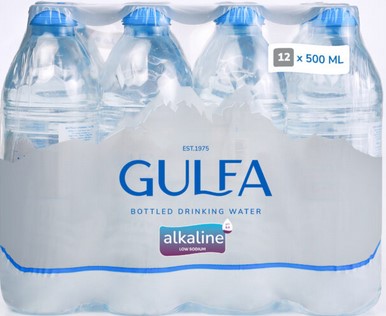 [10884] Gulfa Alkaline Drinking Water Bottled 500ml (Pack of 12) - in shrink wrap