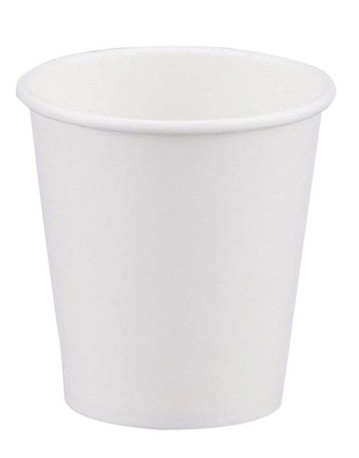 ADY Disposable Paper cups 7oz , White (Pack of 50)