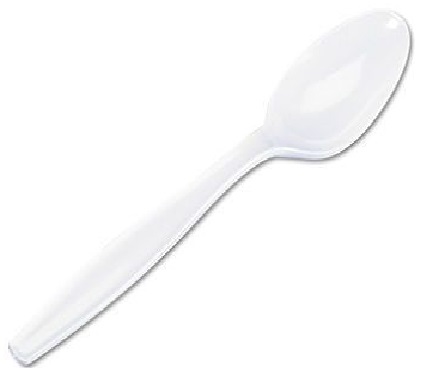 ADY Disposable Spoon ,White (Pack of 50)