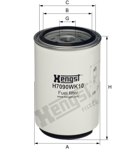 [H7090WK] H7090WK10 HENGST FUEL SPIN-ON FILTER