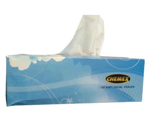 Chemex Facial Tissue 150 sheets x 2 ply ( Case of  30)