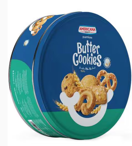 Americana Premium Butter Cookies 454g ( Blue Tin Can)