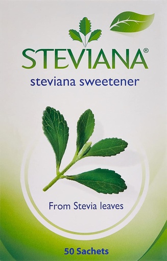 Steviana Sweetener, 50 Sachets x 2.5g