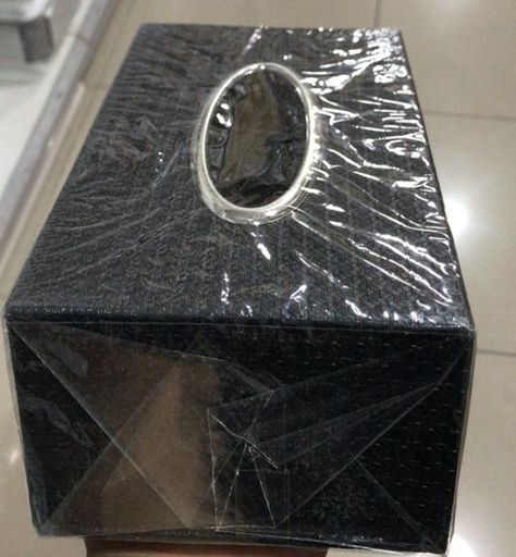 ADY Tissue Box Holder Case , Rectangular , Black