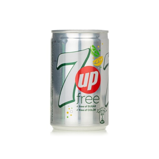 7up Free Carbonated Soft Drink, Mini Cans, 155 ml ( Case of 15)
