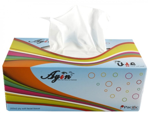 AYIN TI15 Facial Tissue Boxes (5packs) Case of 30
