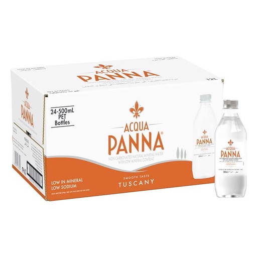 Acqua Panna Mineral Water Glass Bottles (24x500mL)