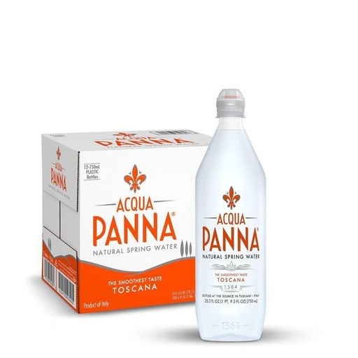 Acqua Panna Mineral Water Plastic Bottles (12x750mL)