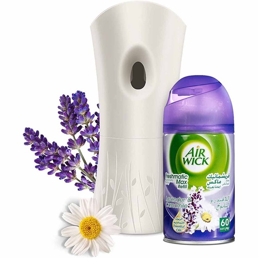 Air Wick Air Freshener Freshmatic Auto Spray Lavender and Camomile, (1 Gadget and 1 Refill) 250ml