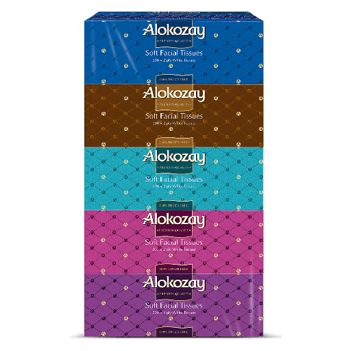 Alokozay 2 Ply Soft Facial Tissue 200 Sheets ( Case of 30)