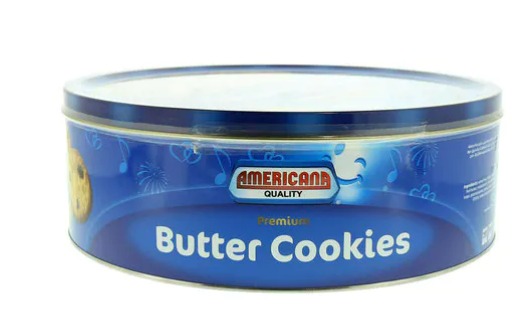 Americana Premium Butter Cookies 908g ( Blue Tin Can)