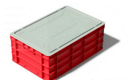 PALLETCO 10111 FISH CLOSED CRATE 600x400x280MM ( Assorted Colors) NO LID 84L
