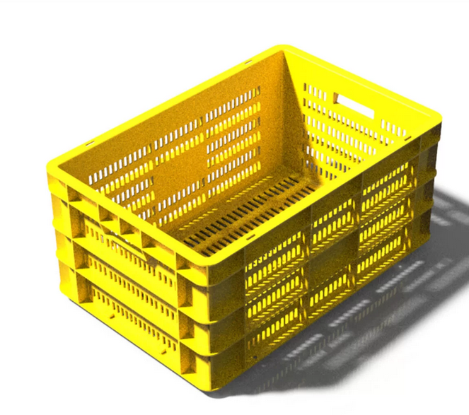 Palletco Ventilated Crate 600x400x350MM ( Assorted Colors ) NO LID 84L