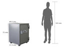 MAF Secure 105 Fire Safe with Dial and Key 127Kgs