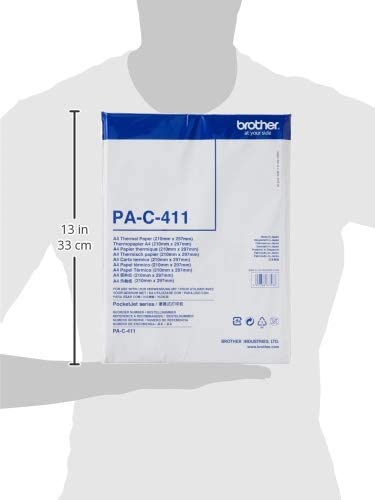 Brother PA-C-411 Cut Sheet Thermal Paper - A4, 100 Sheets