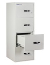CHUBBSAFES FIRE FILE FIRE RESISTANT DOCUMENT PROTECTION CABINET 31" - 4 DRAWERS - 2H