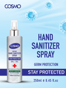COSMO INSTANT HAND SANITIZER SPRAY 70% ALCOHOL 250ml