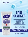 Cosmo Instant Hand Sanitizer Gel 65ml Tube