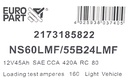 MF Light Vehicle Battery 12V 45Ah (NS60LMF / 55B24LMF)