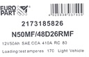 MF Light Vehicle Battery 12V 50Ah (N50R AMP)