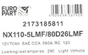 MF Light Vehicle Battery 12V 70Ah (N80D26L AMP)