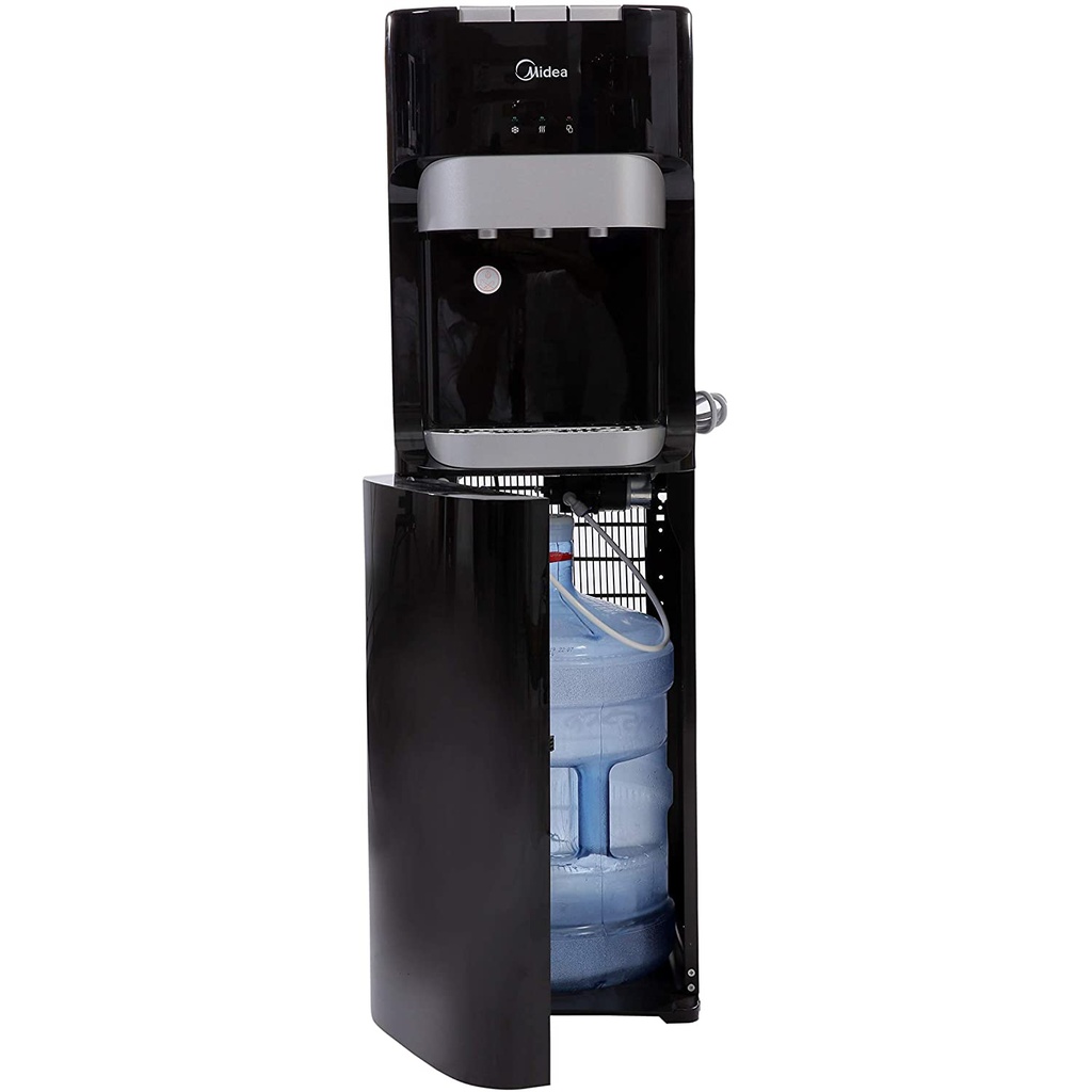 Midea YL1633S ; 3- Tap Bottom Loading Water Dispenser, Black, 1 Year Warranty