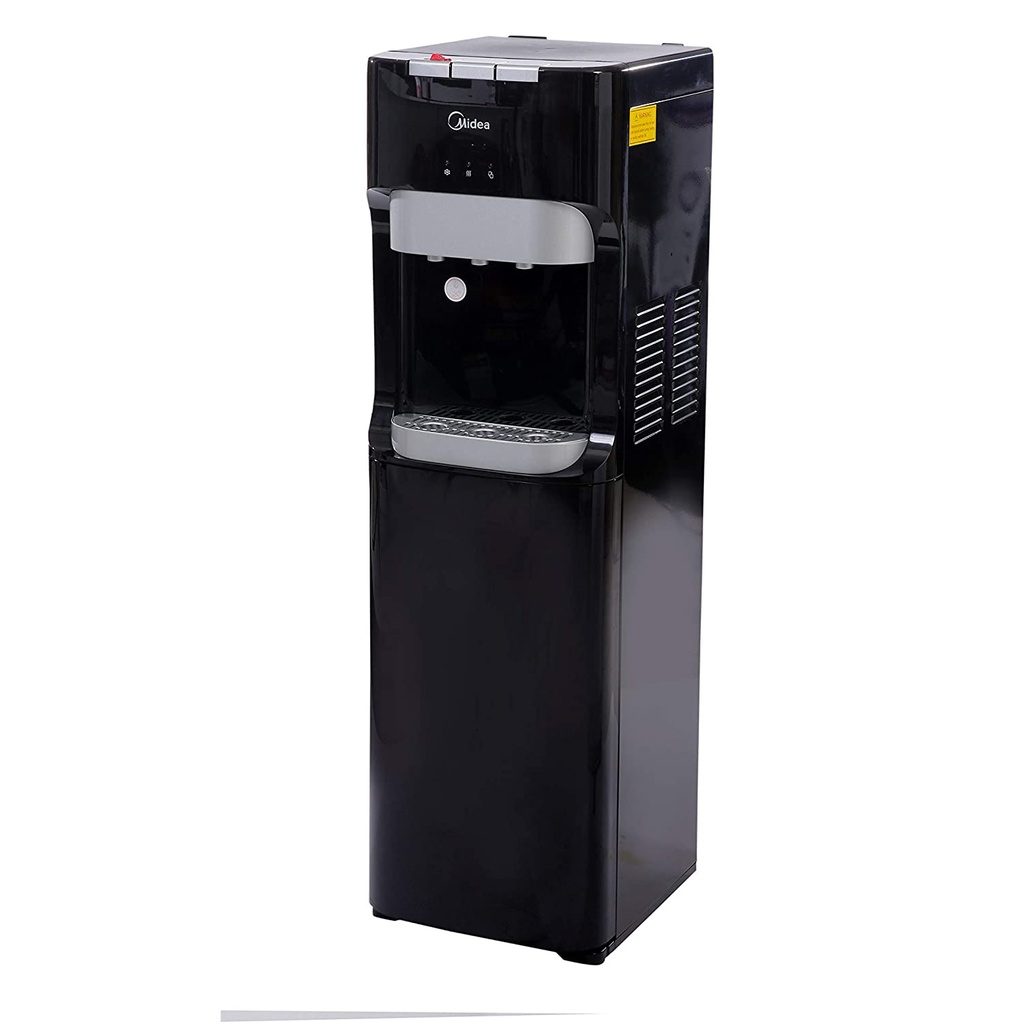 Midea YL1633S ; 3- Tap Bottom Loading Water Dispenser, Black, 1 Year Warranty