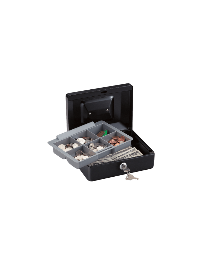 SENTRY CASH BOX MODEL CB-8 Locking:  KEYLOCK With foldable handle/removable tray