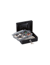 SENTRY CASH BOX MODEL CB-8 Locking:  KEYLOCK With foldable handle/removable tray
