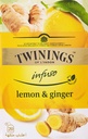 Twinings Infuso Lemon & Ginger Tea, 20 Bags (Pack of  2)