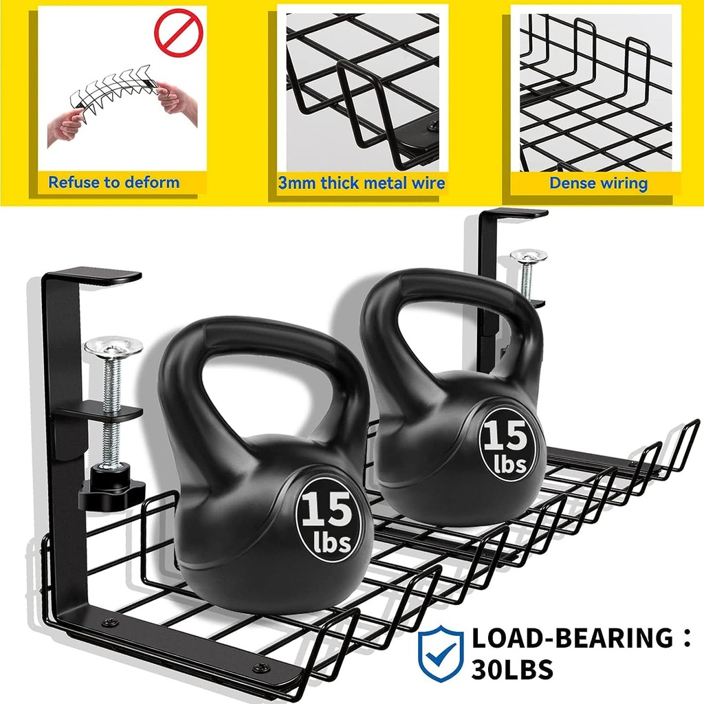 TIOKKSS Under Desk Cable Management Tray (Usually Ships within 7-10 days)