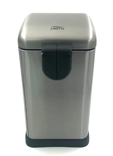 FLORET Stainless Steel Pedal Waste Bin , 30Liters