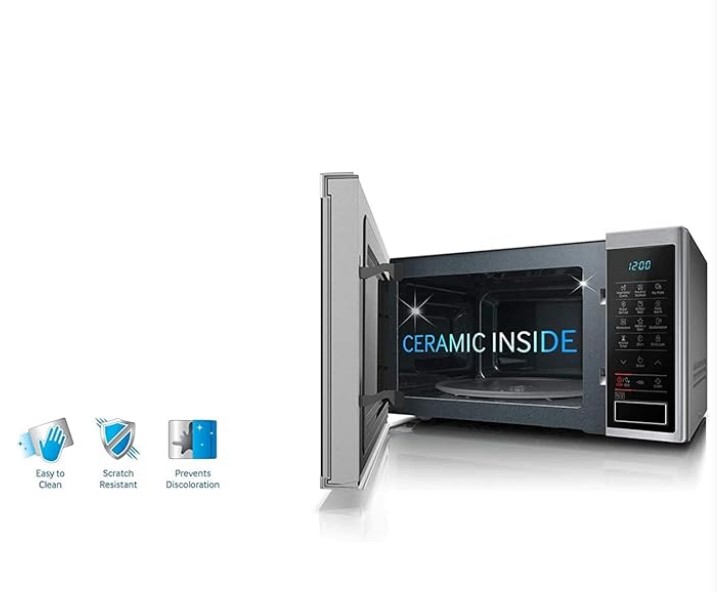 Samsung MG32J5133AG Microwave Oven w/ Grill - 32 Liter, Black Inner Ceramic