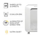 FELLOWES LX200 POWERSHRED®Micro Cut Shredder