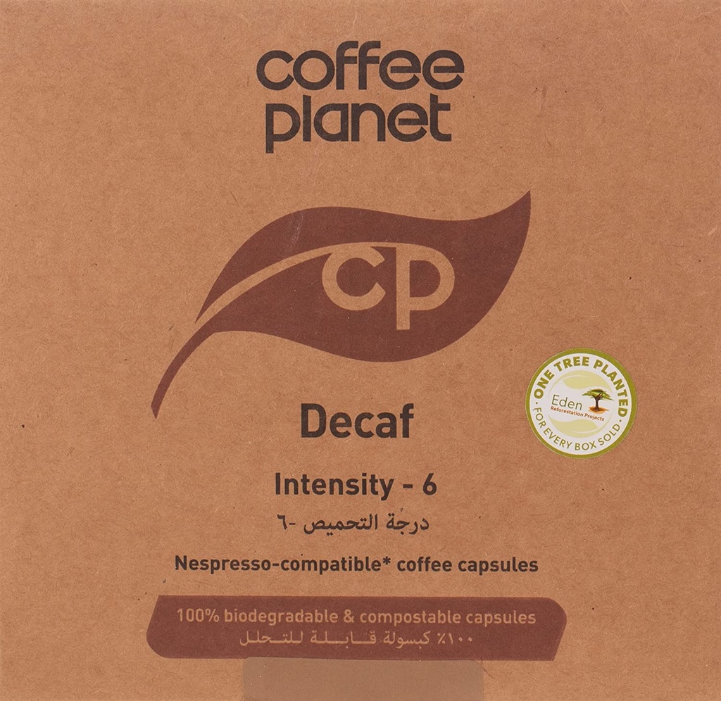 Coffee Planet FS Compostable CP Decaf Capsules ( 25 Capsules)