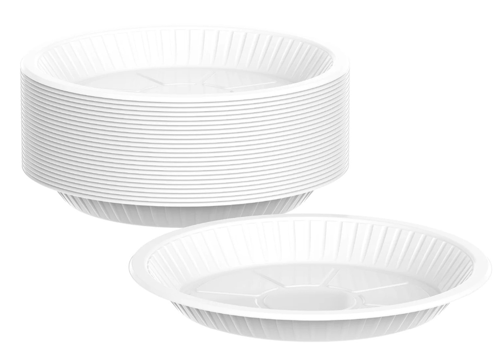 Cosmoplast Plastic Plate 9", 25 Plates