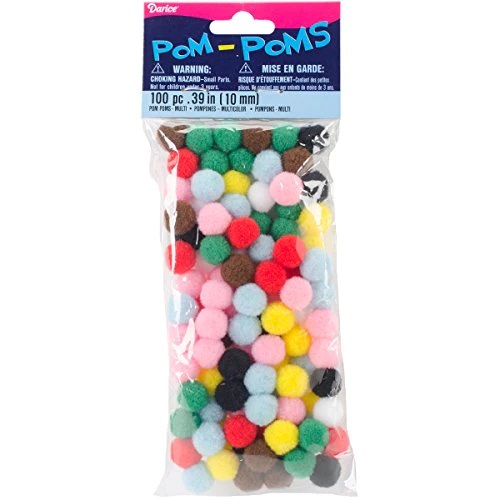 Darice Pom Poms , Assorted Sizes and Colors , 226.7g