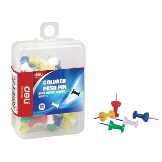 Deli 31 Deli Color Push Pin (Pack of 100)