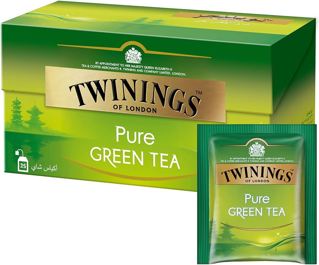 Twinings Green Tea and Mint, 25 enveloped tea bags