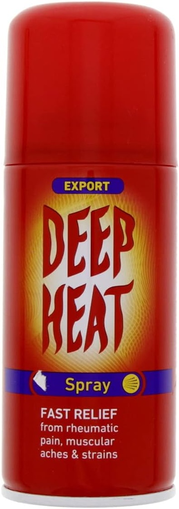 Deep Heat Spray (Aerosol) 150ml Spray Bottle