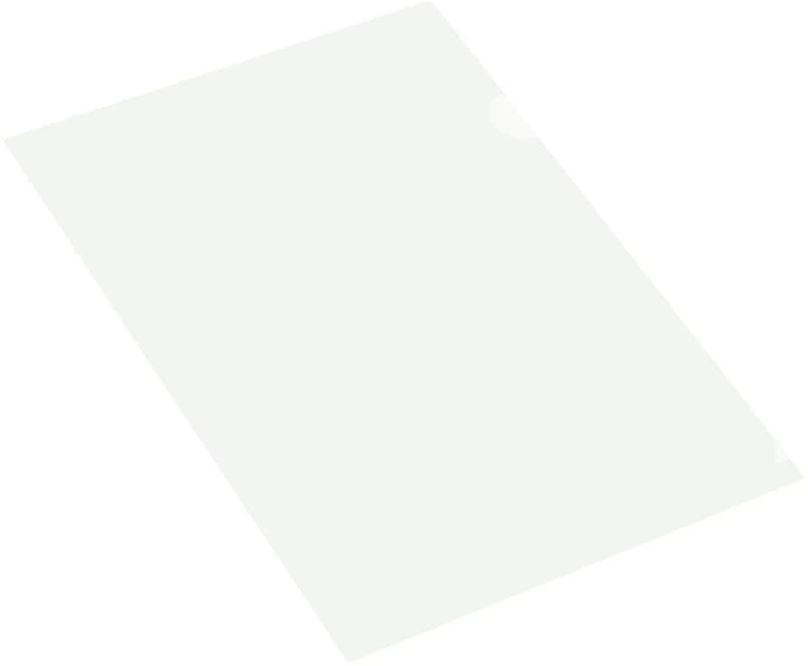 FIS FSCIE310WHN Clear L Shape Folder; 0.15 MM, White Color, A4 Size (Pack of  100)
