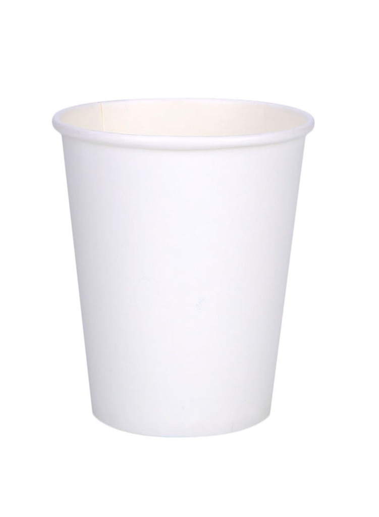 ADY Heavy Duty Disposable Paper cups 8oz , White (Pack of 50)