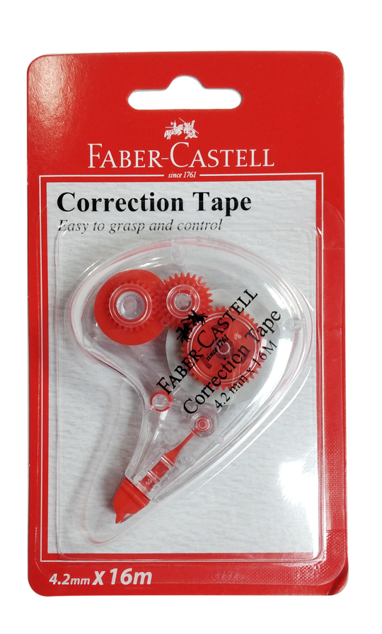 Faber-Castell Correction Tape White 4.2mmx16m