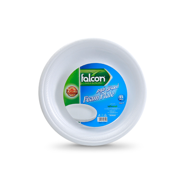 Falcon Foam Plate - 10inch (Pack of 25)