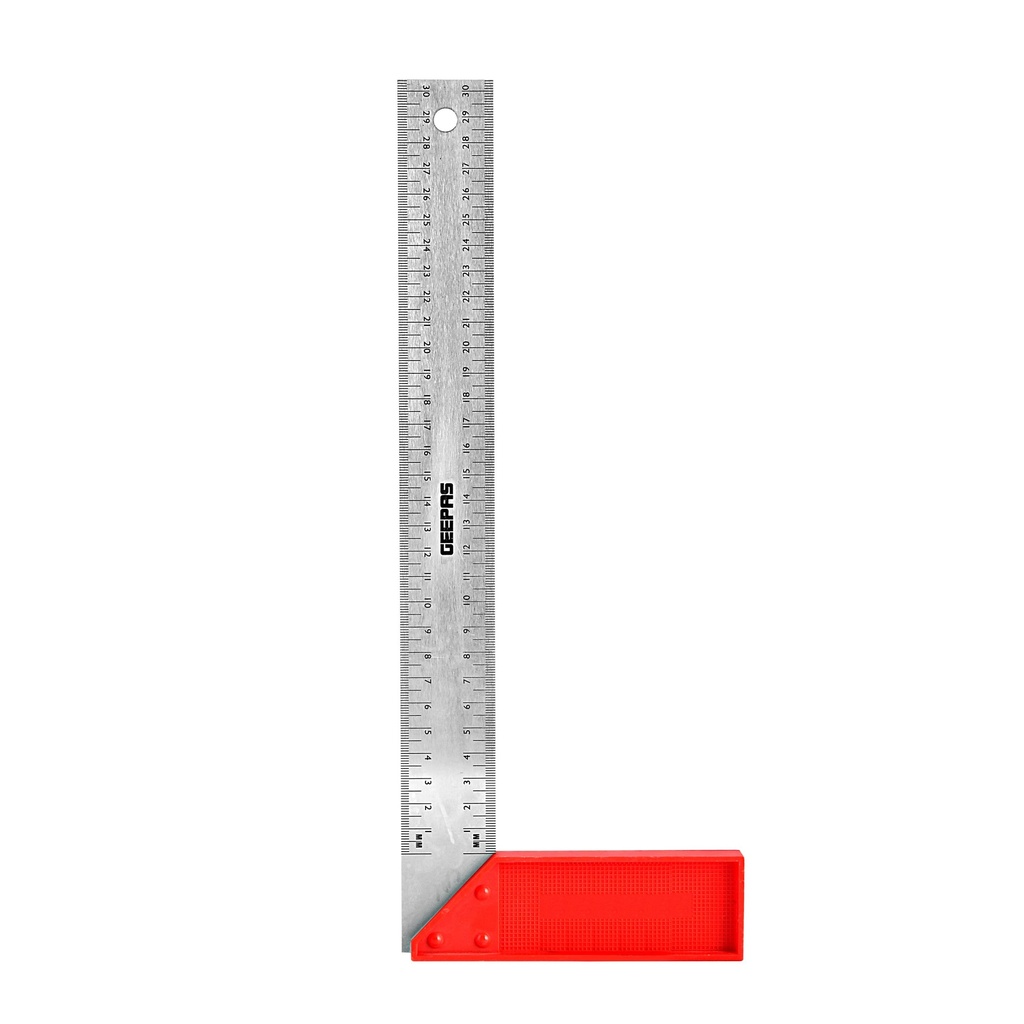 GEEPAS Tri-square with Metal Handle 6" - 90 Degree Angle Corner Ruler