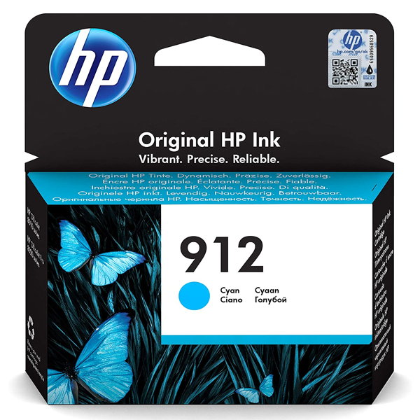HP 912  Original Ink Cartridge Normal Capacity , CYAN– 3YL77AE