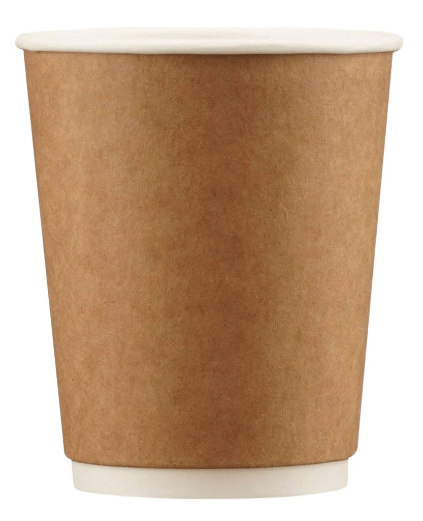Hadeer  Double Wall Cup  , Plain Brown  (8oz)